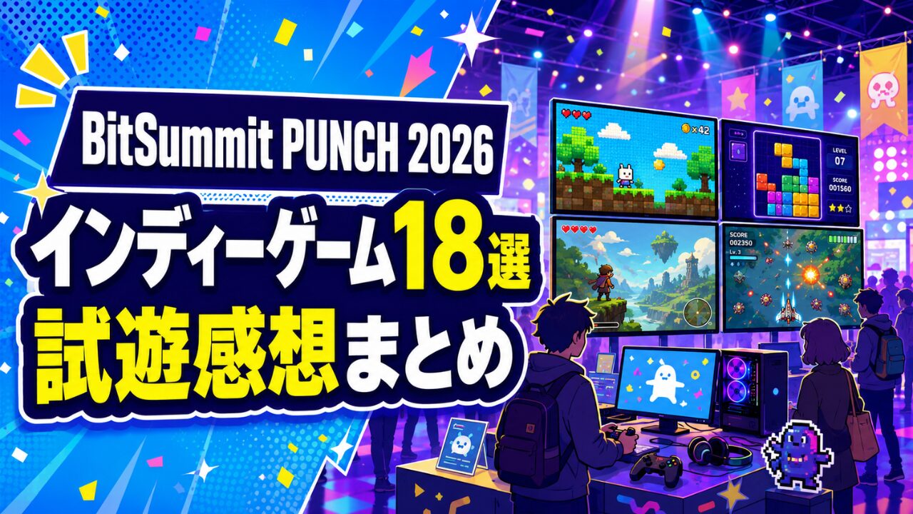 BitSummit PUNCH 2026で気になったインディーゲーム18選のアイキャッチ画像