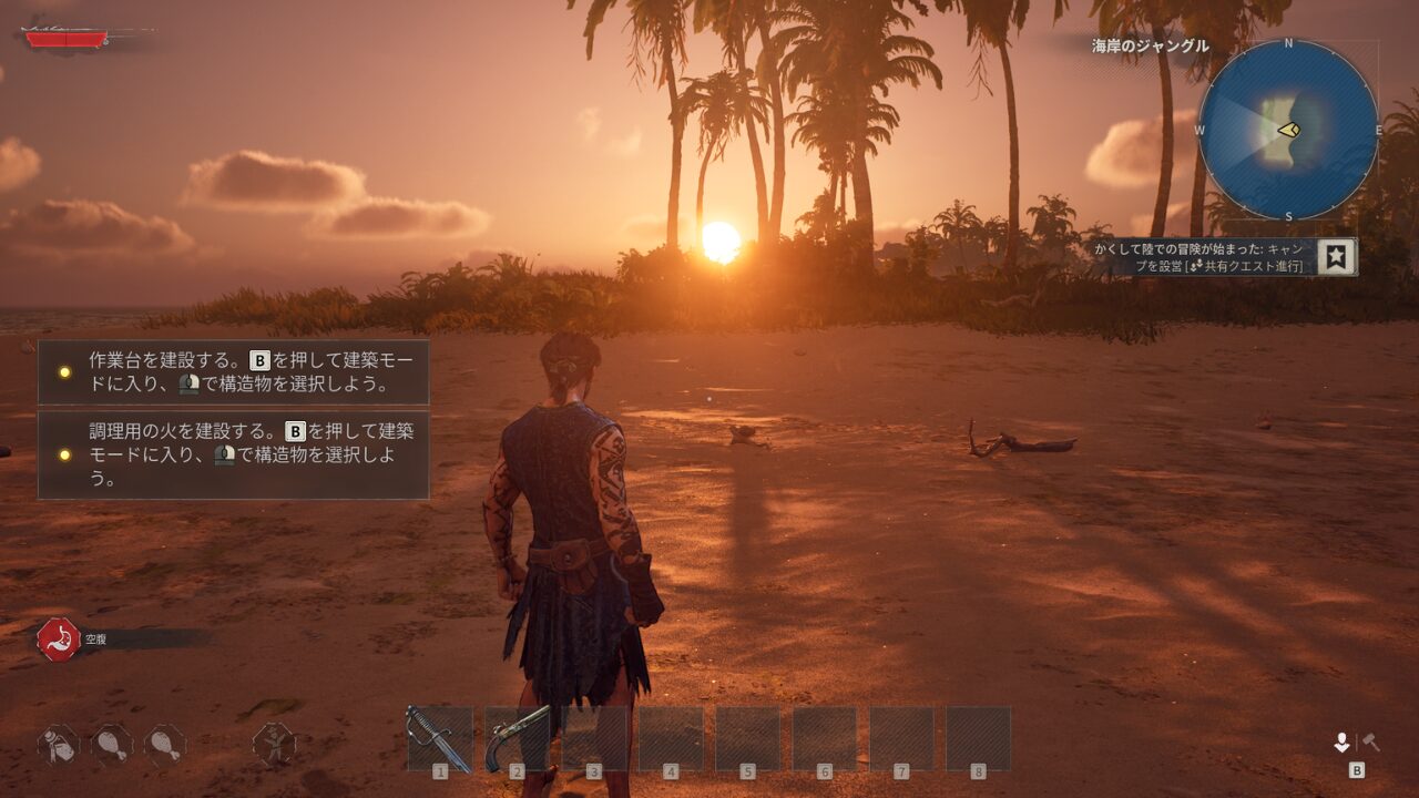 Windroseのサーバーに接続できたゲーム内の画面