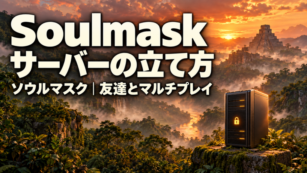 Soulmaskサーバーの立て方。ソウルマスク｜友達とマルチプレイ